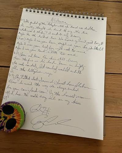 Handwritten Lyrics